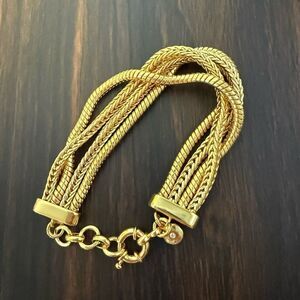 J. Crew NWOT 4-strand bracelet, gold, 7.5" long